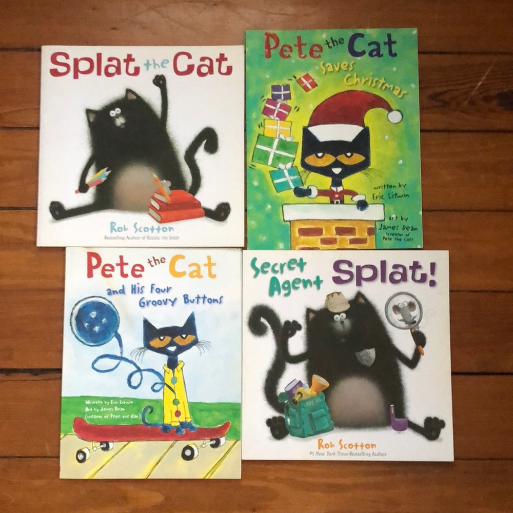 Splat The Cat and Pete The Cat book bundle